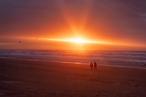 Sunset on the beach
