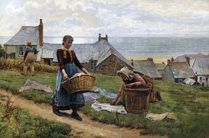 WILLIAM HENRY BARTLETT, Ein schlechter Wind zum Fischen, aber ein guter zum Trocknen, 1884
