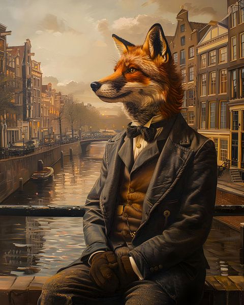 Fox in Amsterdam by But First Framing