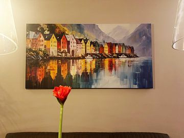 Klantfoto: Dorp aan de fjord van ARTemberaubend