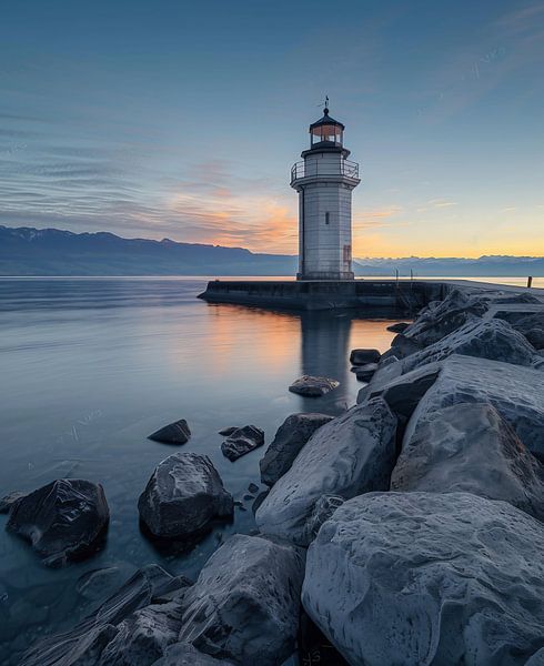 Erste Lichter am Horizont von fernlichtsicht