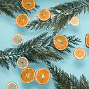 Valencia vibes - Sinaasappels // baby blauw van Nikki Segers thumbnail