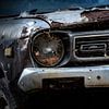 Un vieux Datsun 120y rouillé abandonné sur Paul Wendels