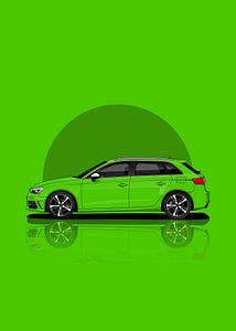 Art Car Audi RS3 green