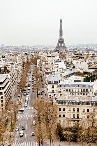 Uitzicht op Eiffeltoren vanaf Arc d'Triomph, Parijs, Frankrijk -Reisfo
