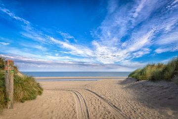 In Richtung zum Strand von Johan Vanbockryck