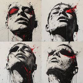 Büste Graffiti Abstrakt von RSX Creative