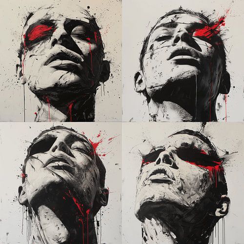 Büste Graffiti Abstrakt