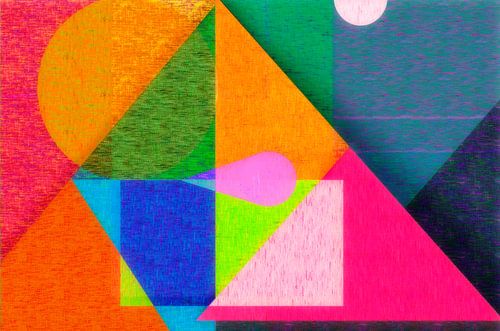 Abstrait numérique en couleur