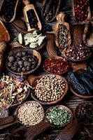 Selection of exotic spices from around the world V