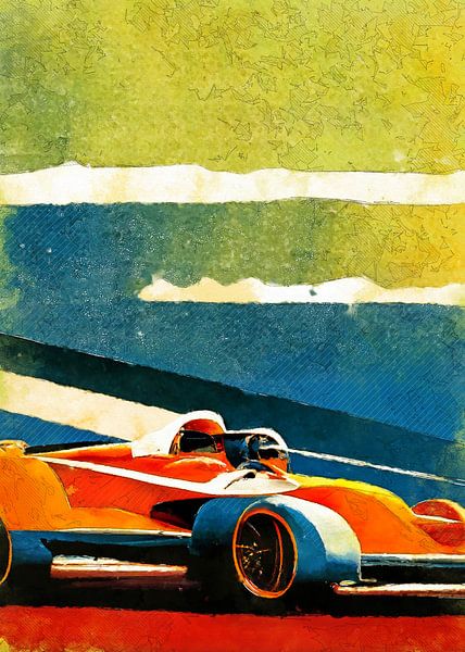 Course de Formule 1 art sportif #formule par JBJart Justyna Jaszke