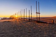 Kaap Noord op Texel tijdens zonsopkomst van Paul Weekers Fotografie thumbnail