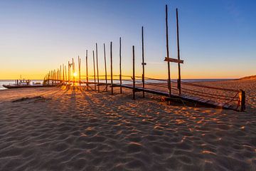 Kaap Noord op Texel tijdens zonsopkomst