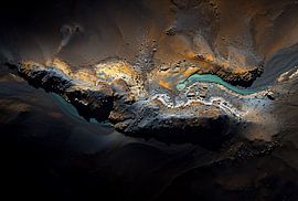 View down to the ocean