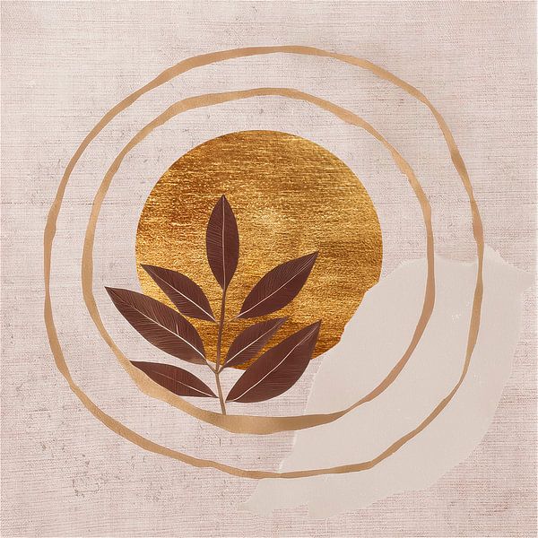 Japandi - WabiSabi art - Organic shapes - 1 by Studio Pieternel