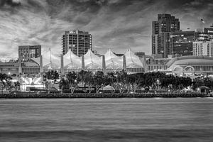 San Diego am Abend | Monochrom