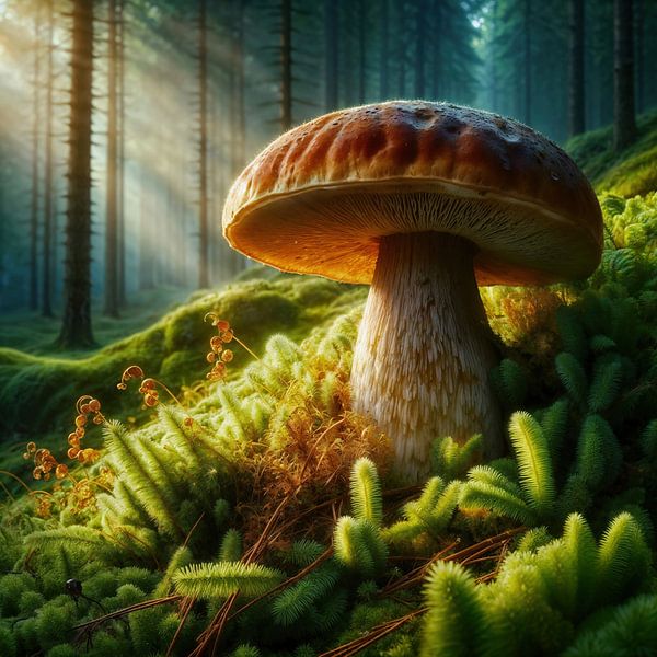 Steinpilz (Boletus edulis) von Transmutation Art