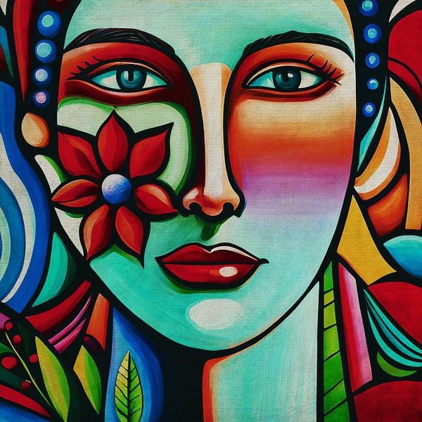 Portraits painted in expressionist style no.43 by Jan Keteleer