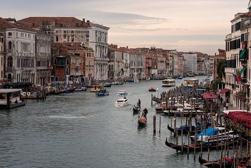 View from the Rialto bridge in Venice