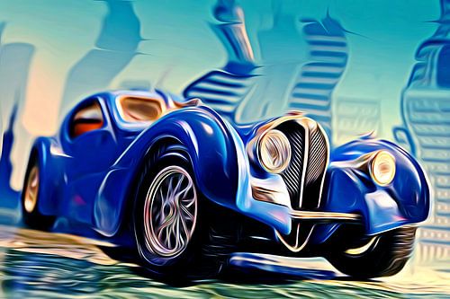 Bugatti Type 57 blue