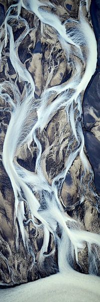 Textures des deltas des rivières d'Islande #11 par Keith Wilson Photography