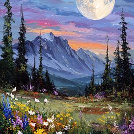 Mond- und Wildblumental von IamHome Studio