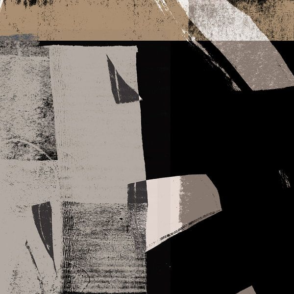 Nordisches Wabi-Sabi. Minimalistische abstrakte in neutralen Farben Nr. 8 von Dina Dankers