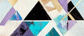 Geometric melody - Play of colours Triangular dreams - From by Poster Art Shop