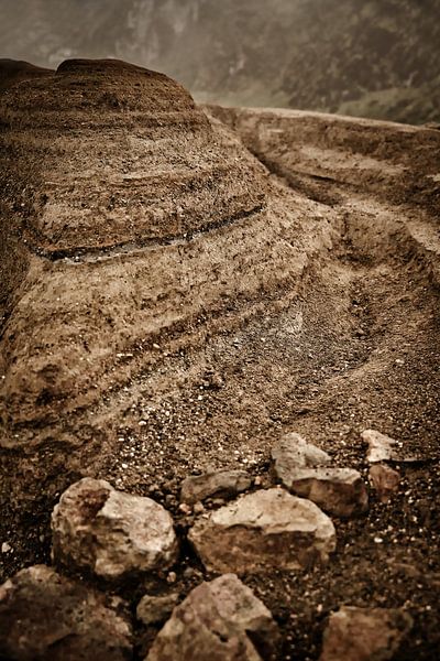 Mineralische Formationen, die von sauren Winden geformt wurden von Frank Photos