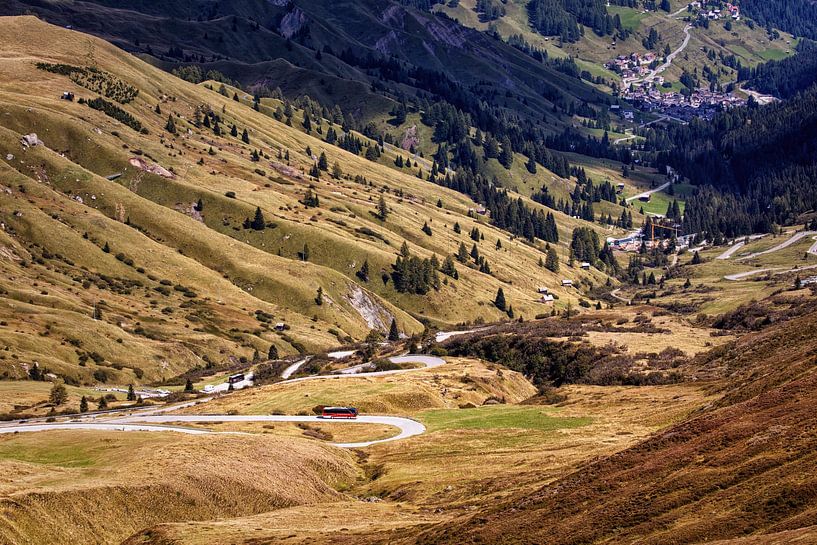 Valley in the Val di Fassa seen from the Col dei Rossi by Rob Boon