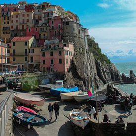 Mooi uitzicht in Manarola, Cinque Terre, Italië van Shania Lam