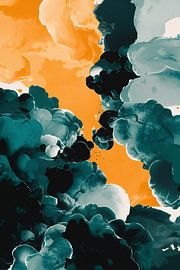 Buntes abstraktes Kunstdesign von Art & Soul Creations