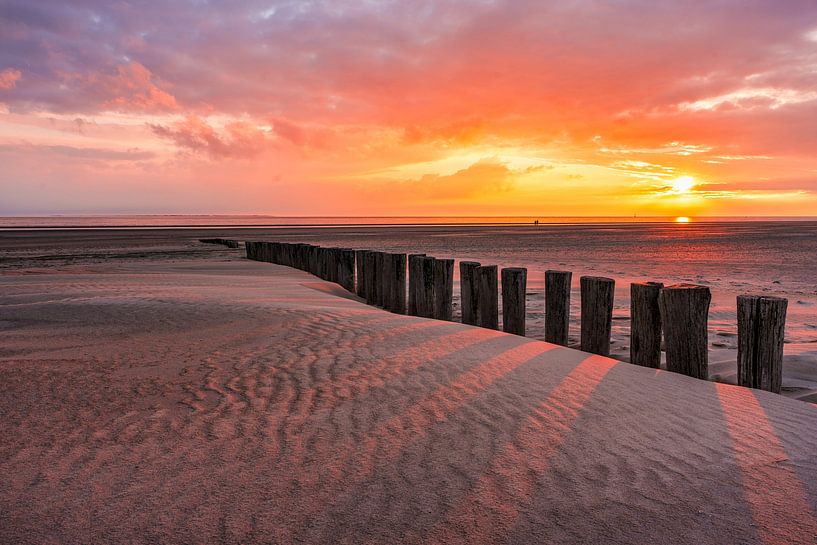 Sunset on Ameland by Kevin van Leeuwen