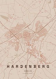 Map of Hardenberg by Stef van Campen