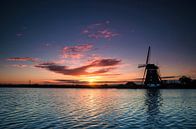 Dutch Windmill by Sunrise  von Ricardo Bouman Fotografie Miniaturansicht