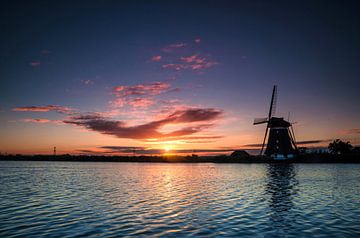 Dutch Windmill by Sunrise 