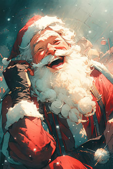 Lachende Kerstman