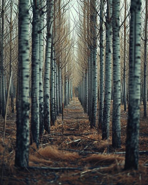 Wandeling in het bos van fernlichtsicht