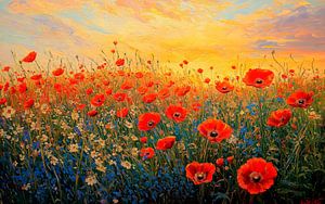 Mohnblumen im Kornfeld