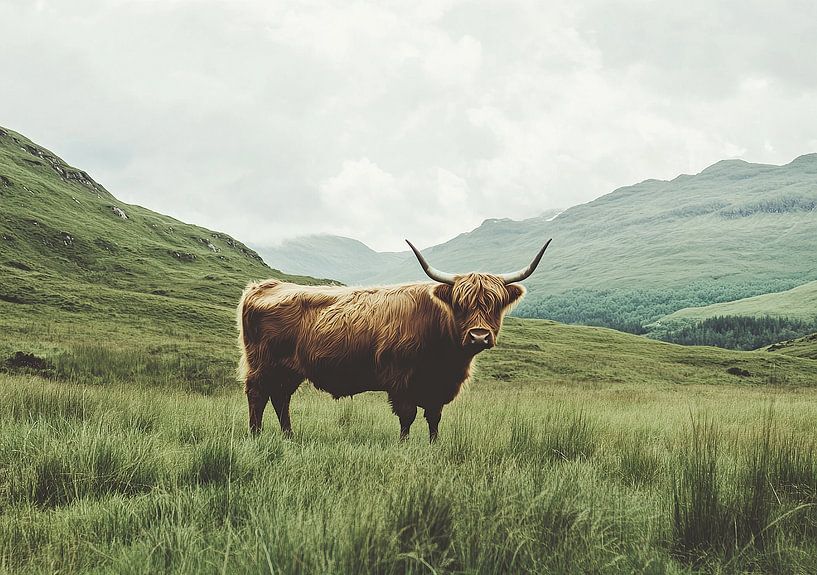 Highland Cow cow Scottish Cattle Scottish Highlander Highland cattle by Niklas Maximilian