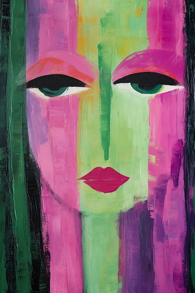 Woman abstract by Wall Wonder