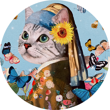 Art for Kids - Kitty met de parel in sprookjesland van Gisela- Art for You