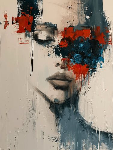 Modern en abstract portret