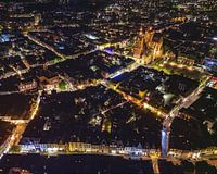 Den Bosch Luchtfoto Nacht met Sintjan