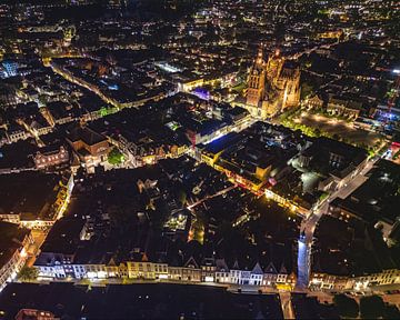Den Bosch Luchtfoto Nacht met Sintjan van Zwoele Plaatjes