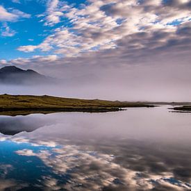 IJsland landschap in de mist, Hali van Rien de Jongh