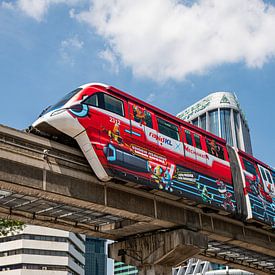Monorail über Kuala Lumpur von Bas Potman