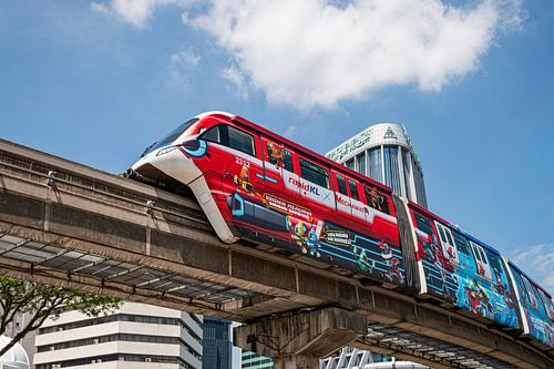 Monorail above Kuala Lumpur