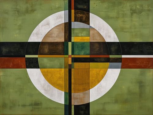 Kantoor interieur | Groene Lobby Gouden Cirkel