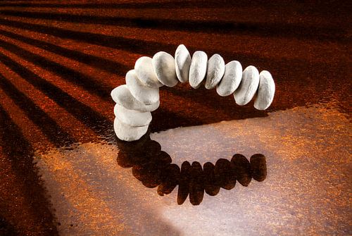 frozen leaves of Japanese maple